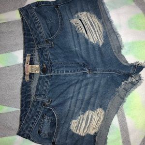 denim shorts